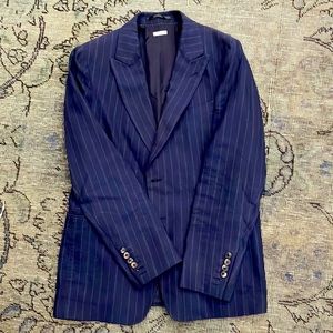 Dries Van Noten Navy Stripe Blazer